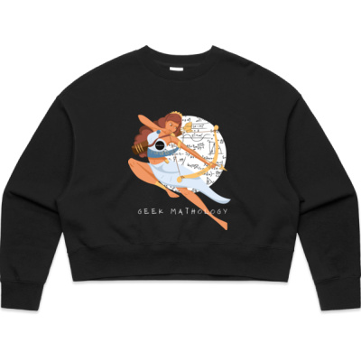 Geek Mathology Women's Oversized Crop Sweater Thumbnail
